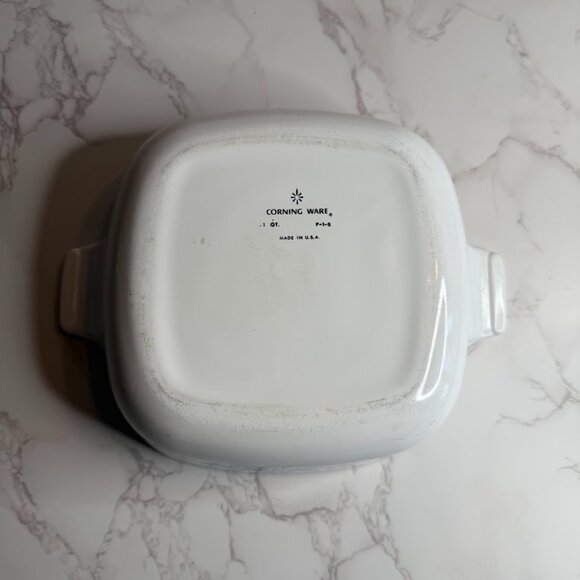 Vintage Corning Ware P-1-B Blue Cornflower – 1 Qt Casserole w/ Lid Mid-Mod 60s - Picture 6 of 7